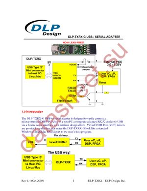 DLP-TXRX-G datasheet  